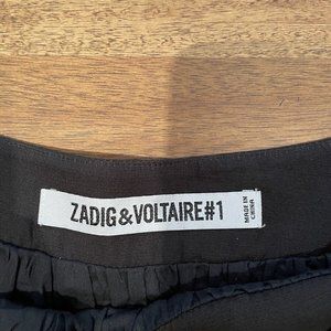 ZADIG & VOLTAIRE BLACK SHORT SKIRT | WOMENS SIZE S